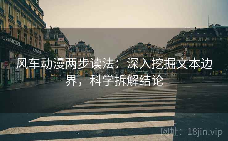 风车动漫两步读法：深入挖掘文本边界，科学拆解结论