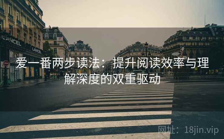 爱一番两步读法：提升阅读效率与理解深度的双重驱动